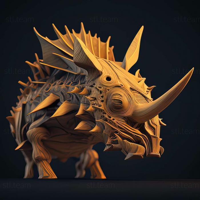 3D model Riojasauridae (STL)